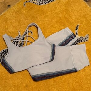 Spiritual Gangster Blue and Multicolor Activewear Set